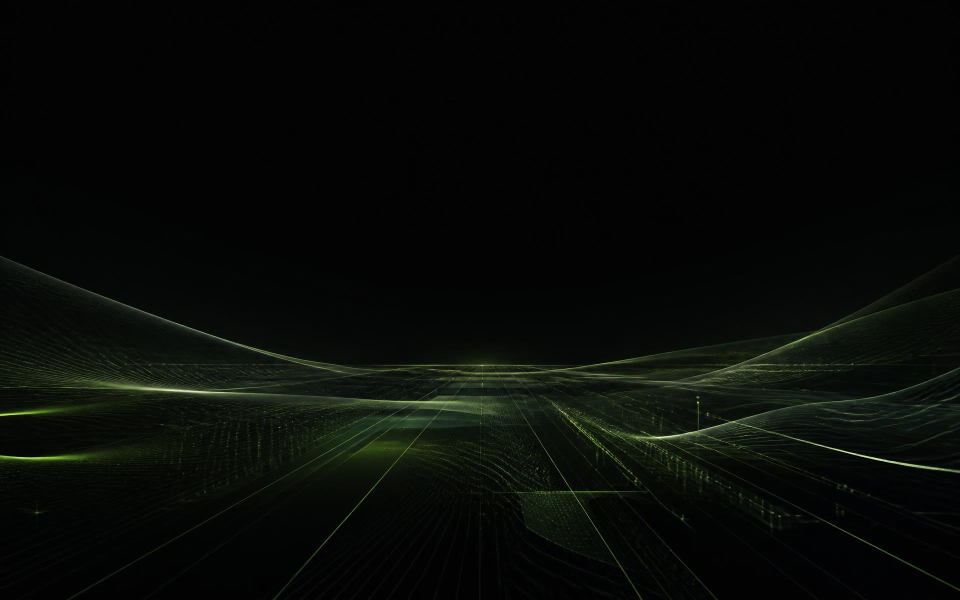 Paisaje abstracto de datos e inteligencia artificial